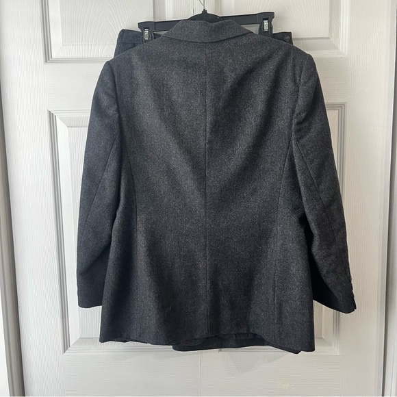 Pendleton Gray Vintage Pure Virgin Wool Skirt suit with lining- Vintage Size 10 - Picture 5 of 7